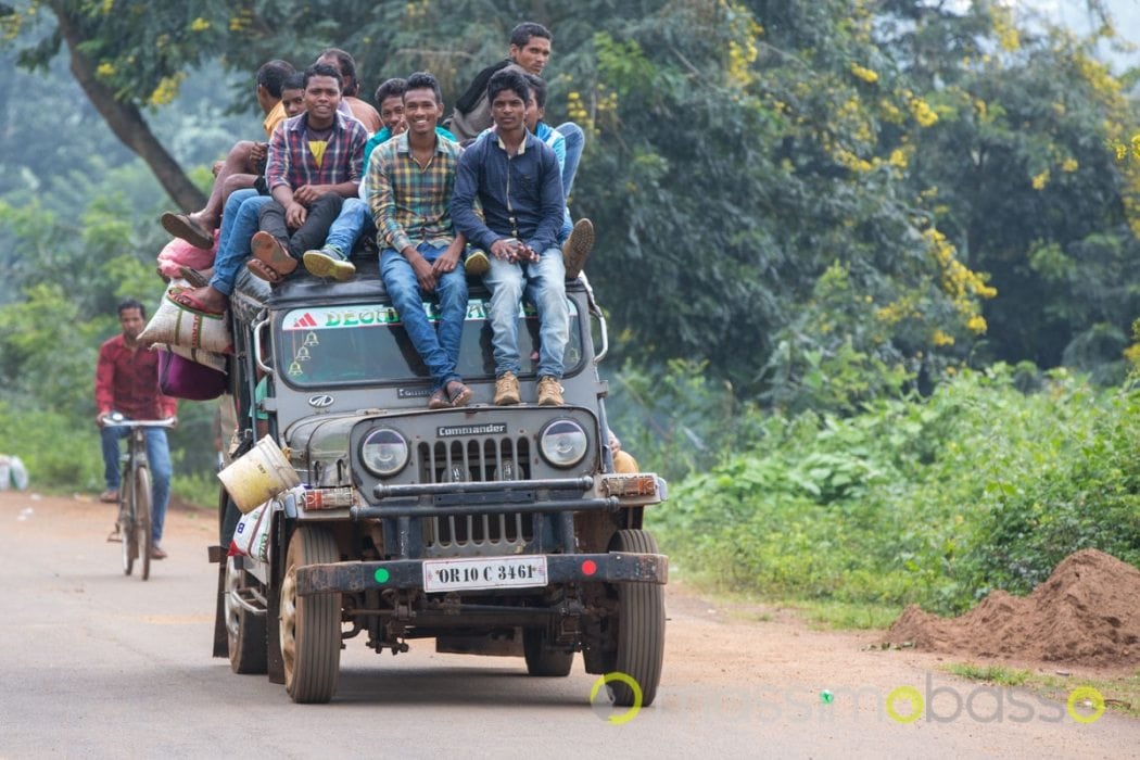 Trasporti In India All'uscita Del Mercato