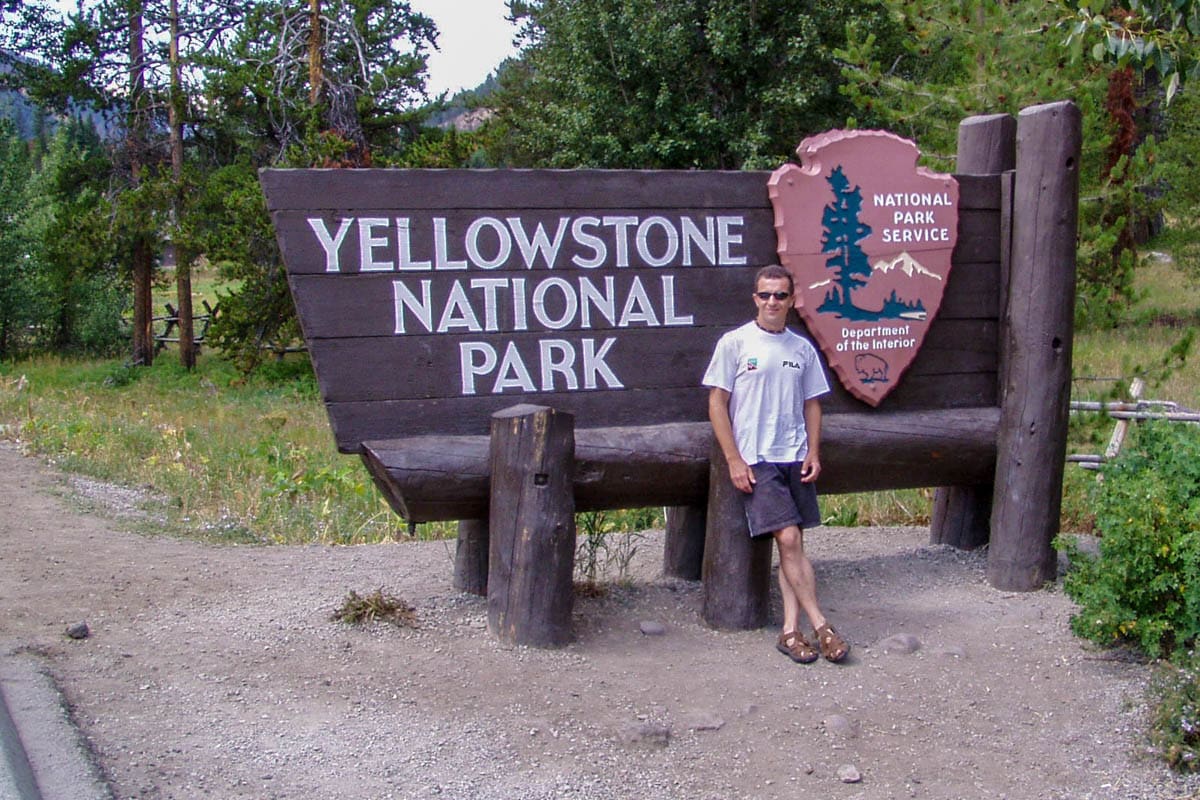 Entrata Est Del Parco Di Yellowstone-