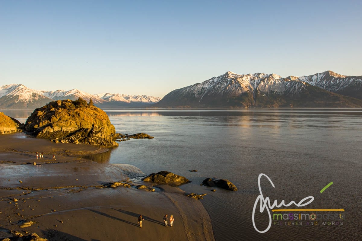 Uno Scorcio Del Turnagain Arm Lungo La Seward Highway
