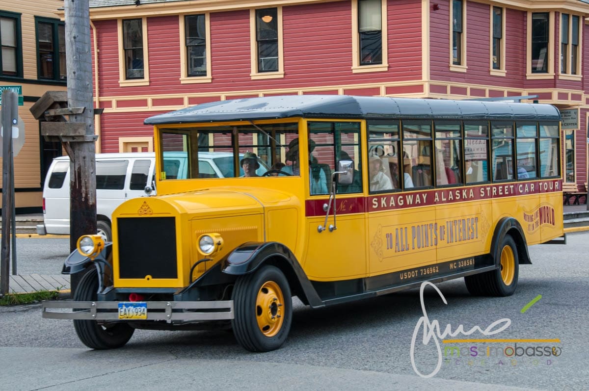 Immagine retro a Skagway nell'Inside Passage