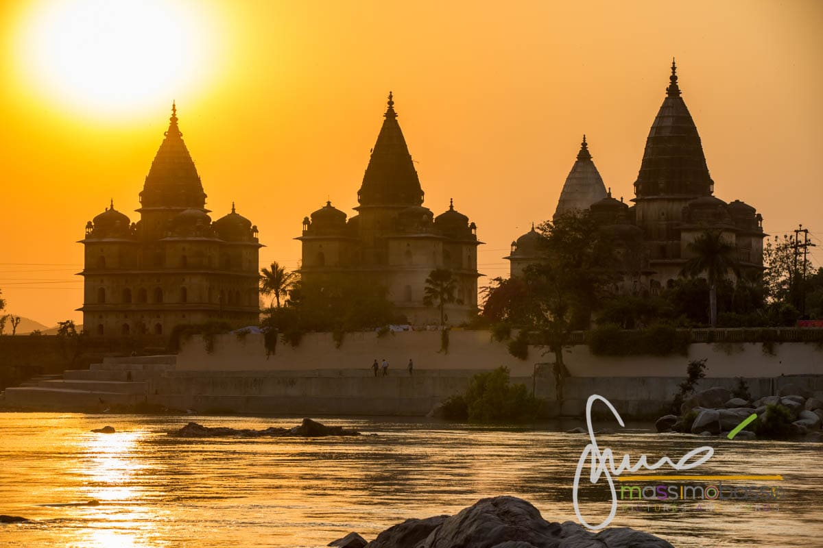 Tramonto Sul Panorama Di Orchha