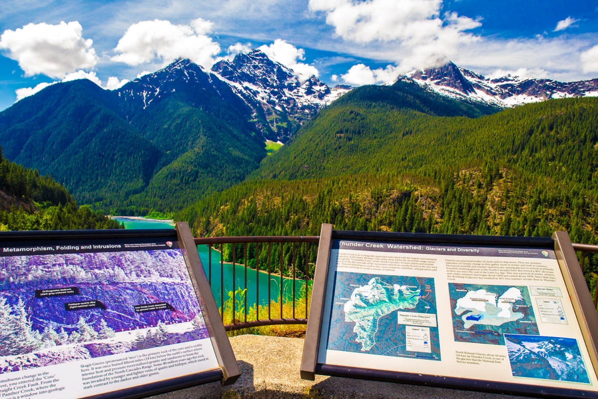 Diablo Lake Nel Parco Delle North Cascades - Viaggio Da Seattle A Yellowstone
