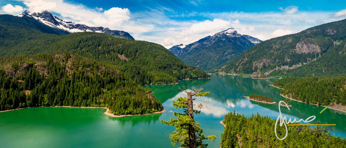 Diablo Lake Nel Parco Delle North Cascades - Washington - Viaggio Da Seattle A Yellowstone