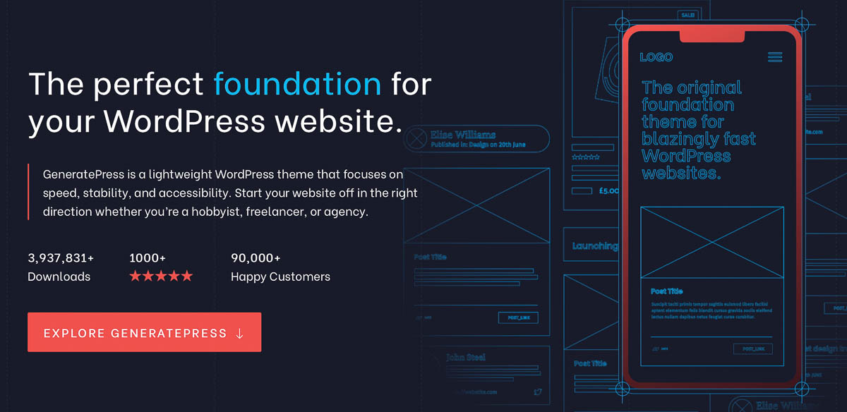 GeneratePress Tema di Wordpress