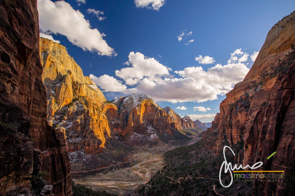 Zion Canyon National Park - Parco Nazionale Utah Vista Da Angel's Landing