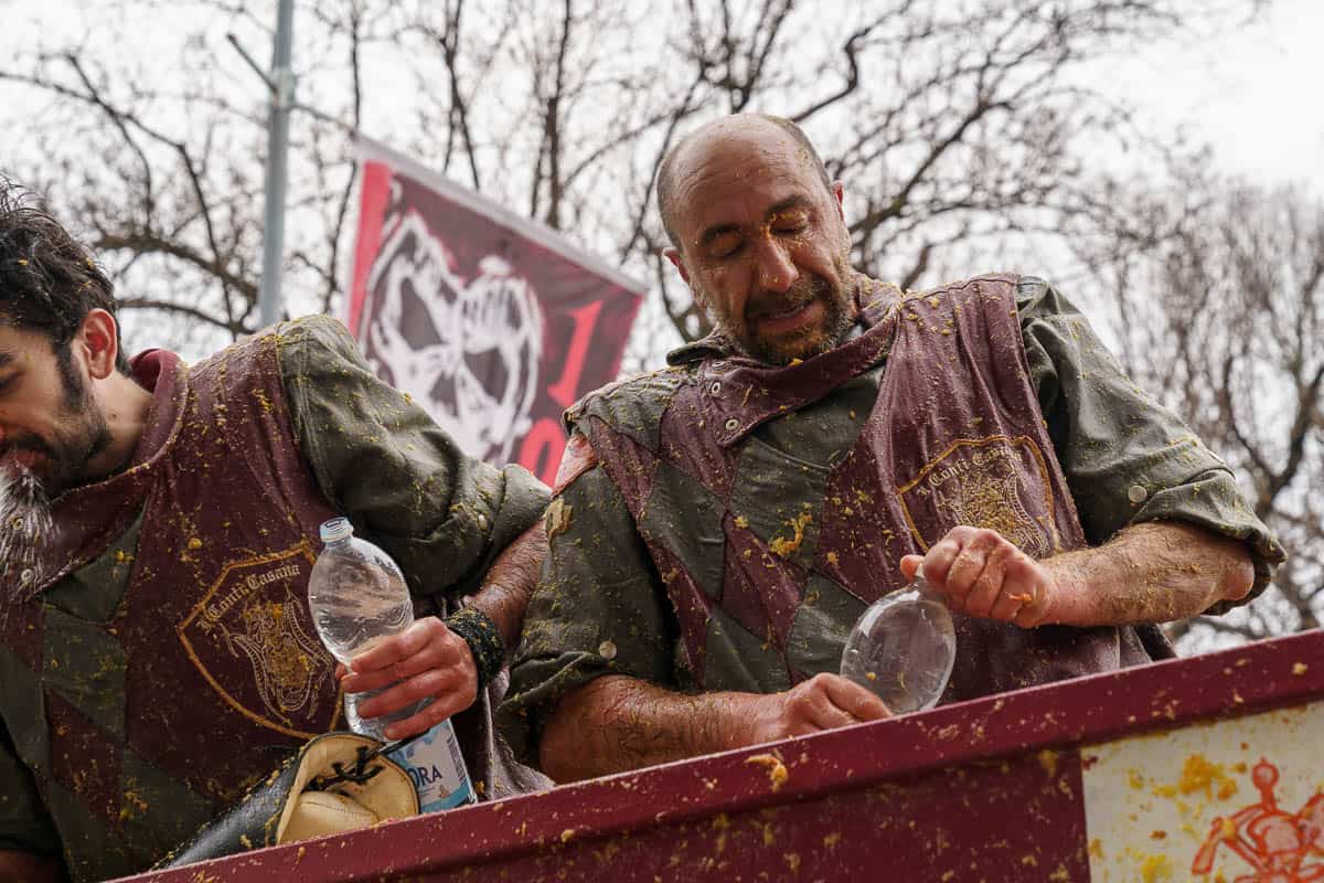 Carnevale Storico Ivrea 2023 - la battaglia delle arance -1