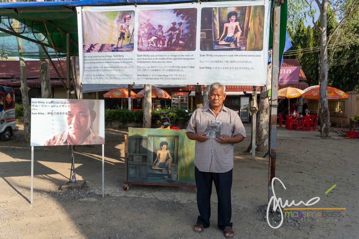 Sum Rithy sopravvissuto ai campi di prigionia dei Khmer Rossi