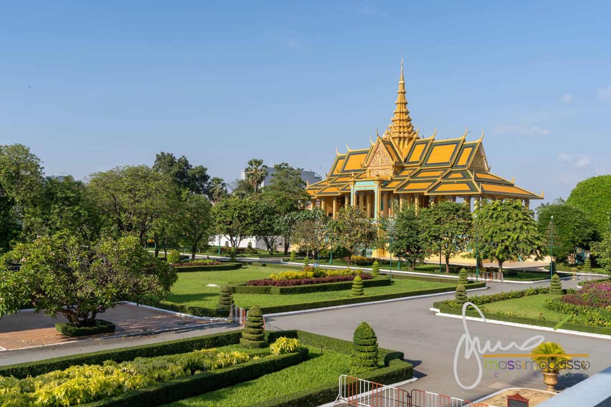 Vista del Palazzo Reale di Phnom Penh