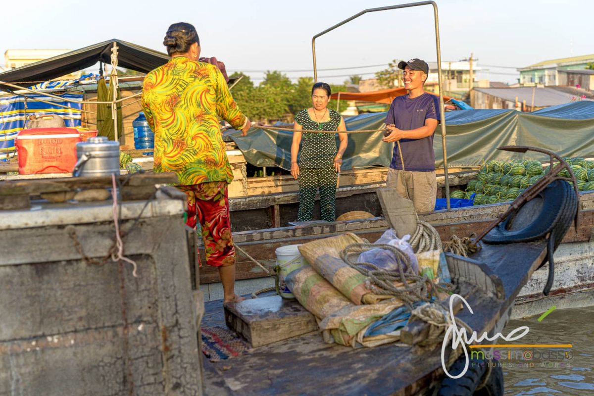 Mercati galleggianti nel Delta del Mekong
