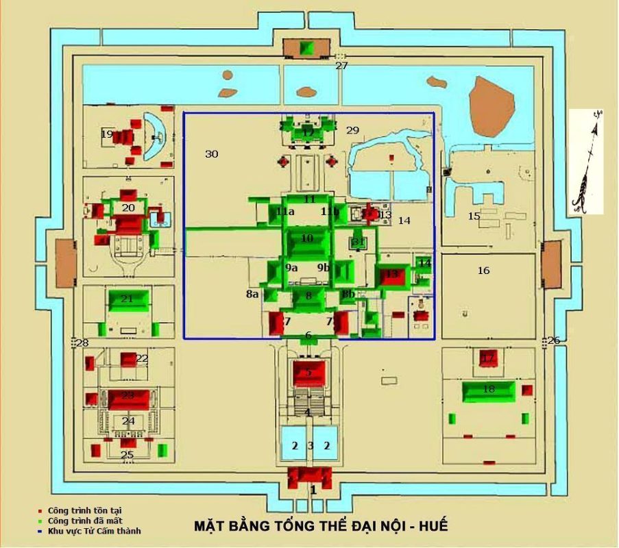 Piante della città imperiale di Hue - Immagine di pubblico dominio