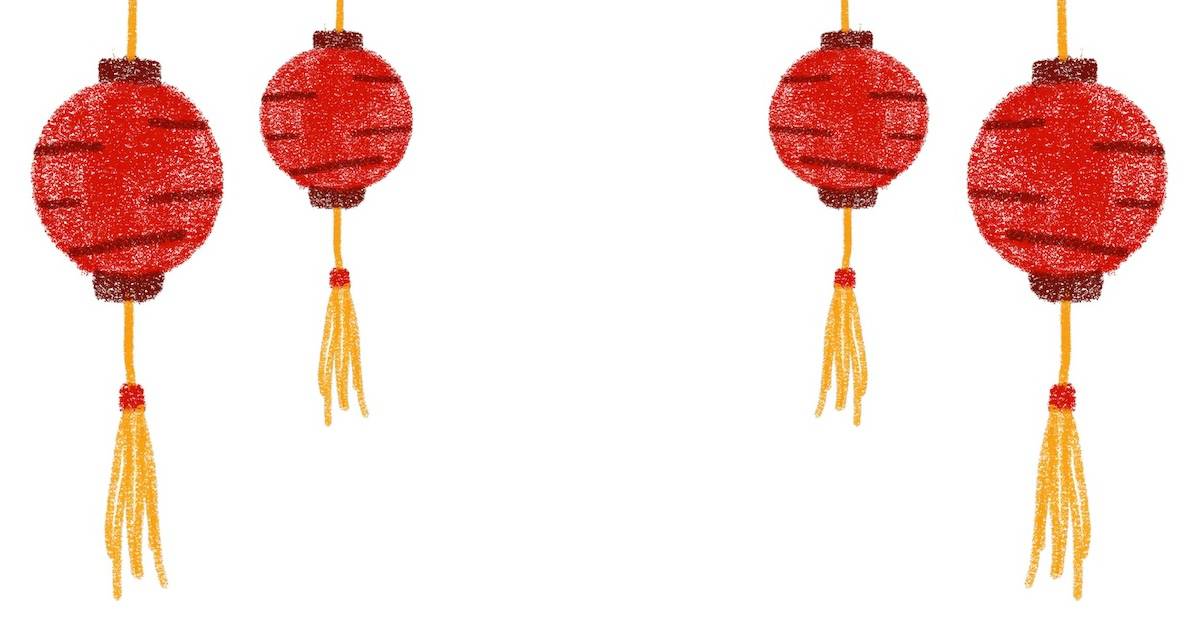 lanterne cinesi per il capodanno festa di primavera