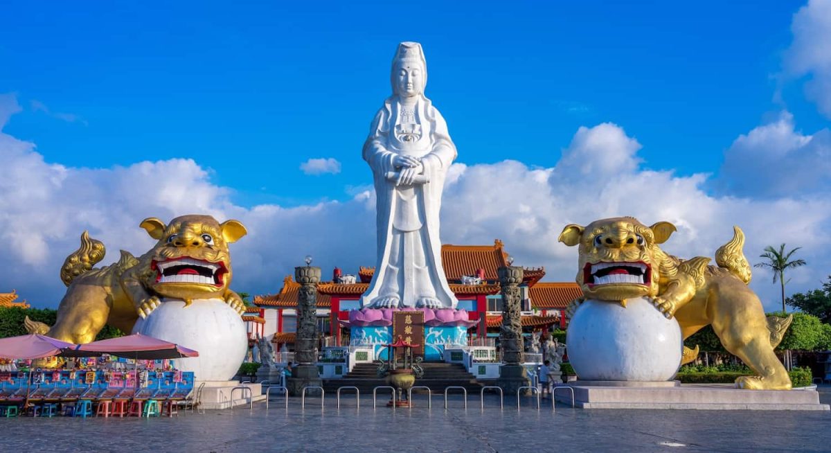 Guanyin In Cima Al Chung Cheng Park A Keelung Taiwan