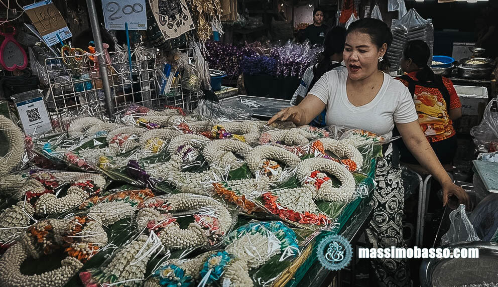 Mercato dei fiori di Pak Khlong Talat