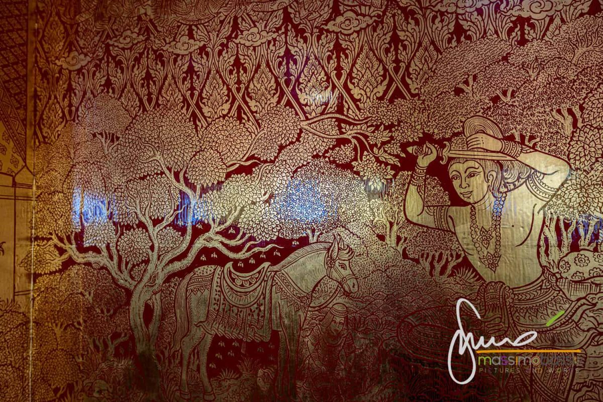 Tecnica Dell'oro Al Wat Phra That Doi Suthep A Chiang Mai