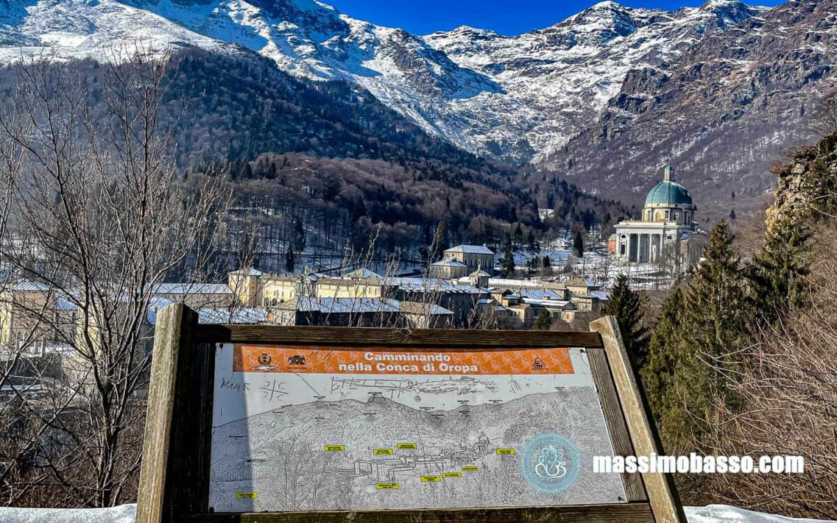 Biella - Il Santuario di Oropa in inverno