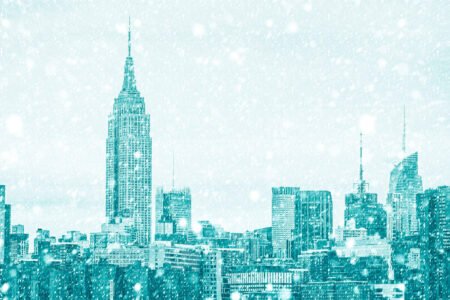 New York a dicembre con la neve