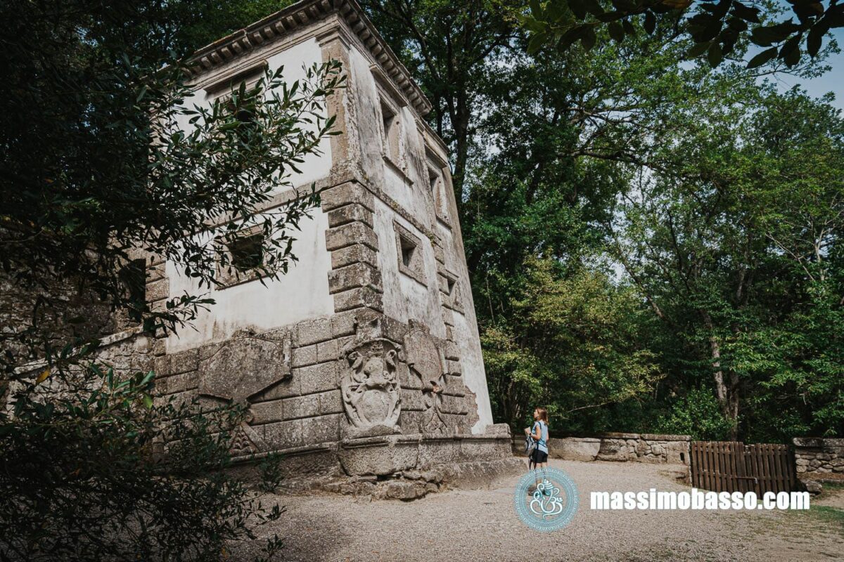 La Casa Pendente al Parco Dei Mostri di Bomarzo o Bosco Sacro