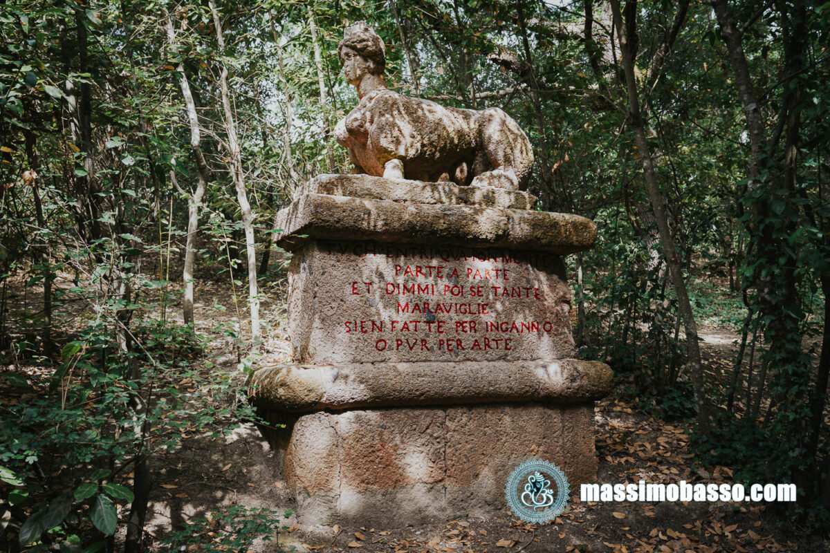 La Sfinge al Parco Dei Mostri di Bomarzo o Bosco Sacro