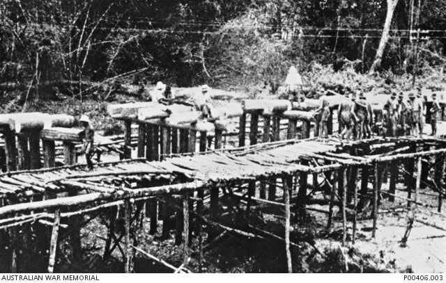 Konkoita Bridge Costruzione Del Ponte Sulla Ferrovia Tra Birmania E Thailandia - 1943. Fotografato Da Un Fotografo Giapponese Il Cui Nome Non È Noto