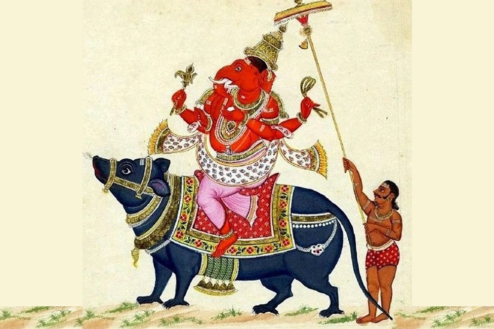 Ganesha e il topo Mushika o Mushaka o Mooshika