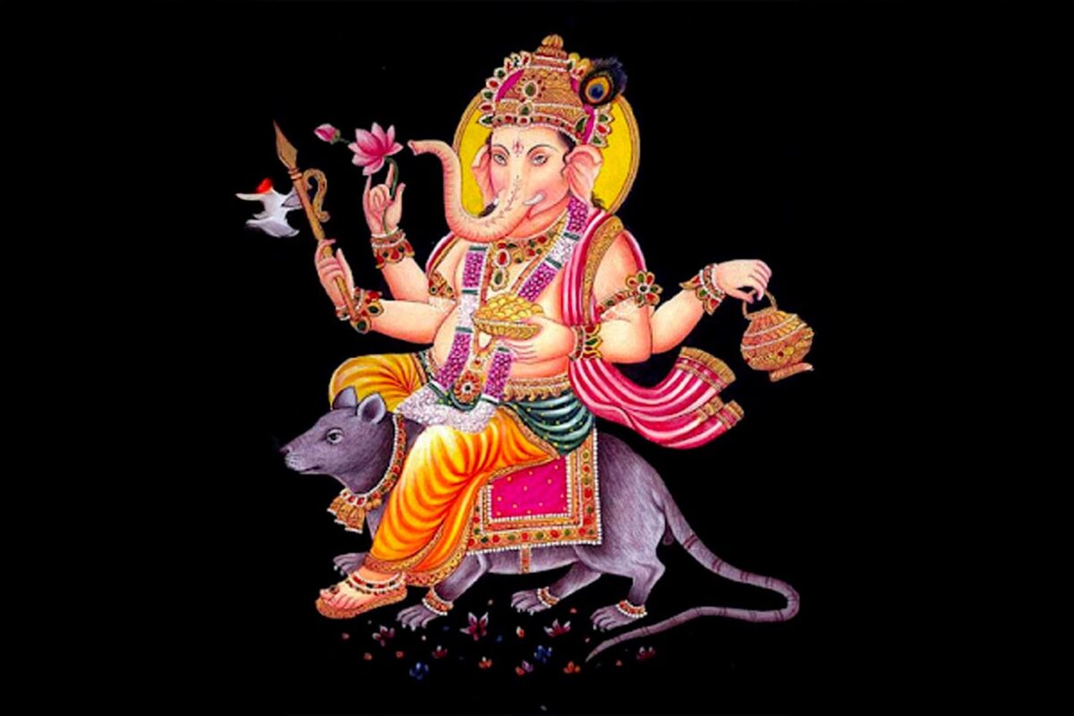 Ganesha e il topo Mushika o Mushaka o Mooshika