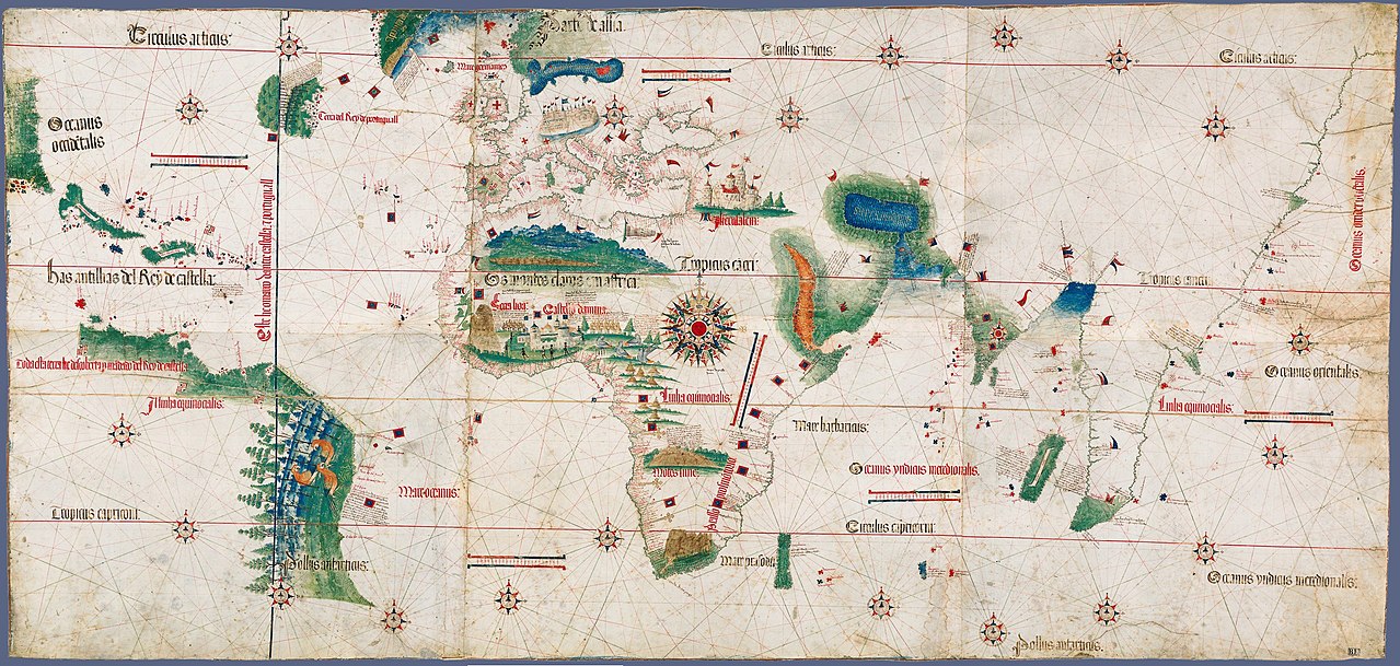Dopo Vasco Da Gama Il Planisfero Di Cantino, Opera D'un Anonimo Cartografo Del 1502, Mostra Le Conoscenze Cartografiche Raccolte Dai Portoghesi Al Principio Del Xvi Secolo.