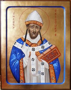 Papa Gregorio II in una icona