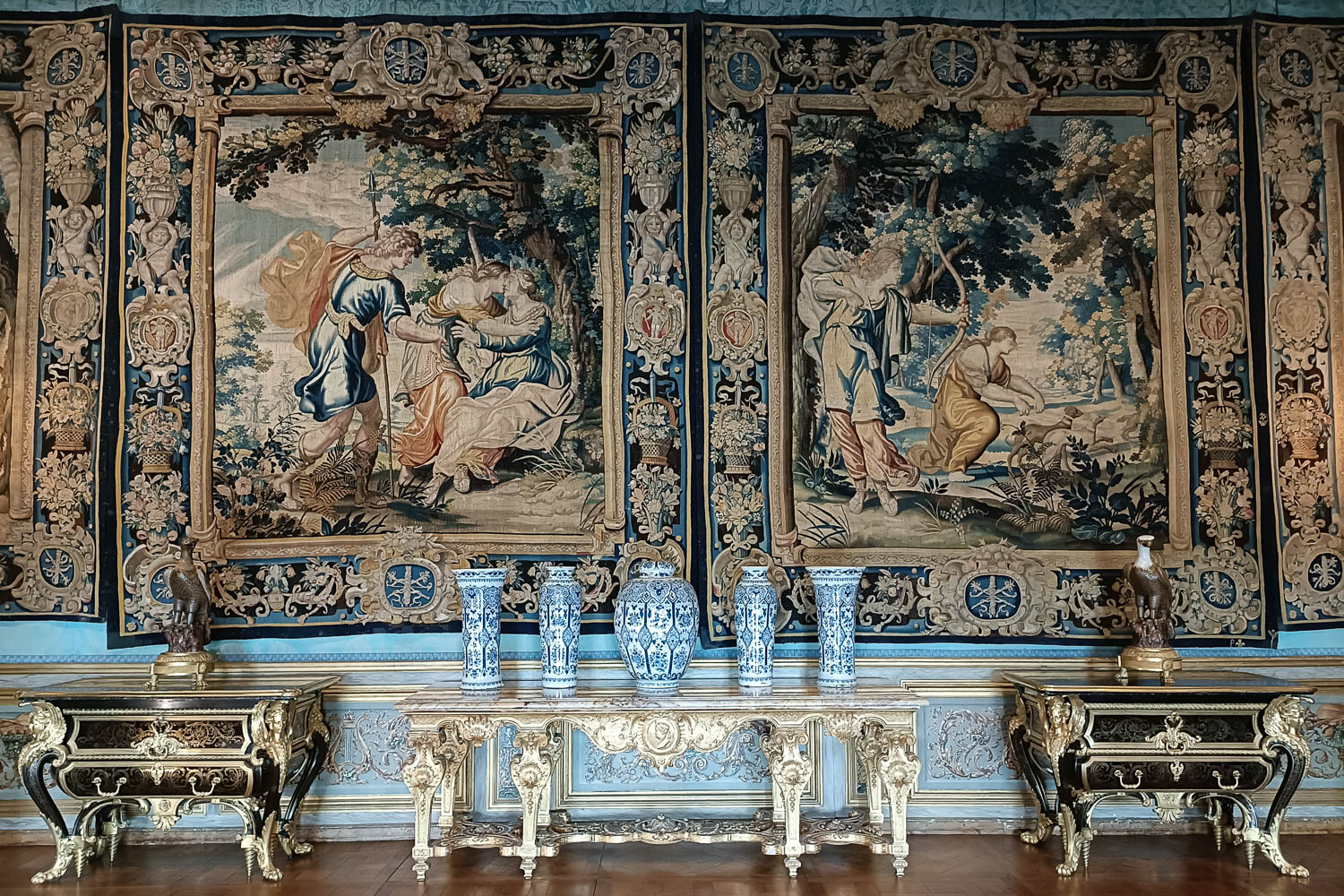 Interno e arredi del Castello di Vaux Le Vicomte