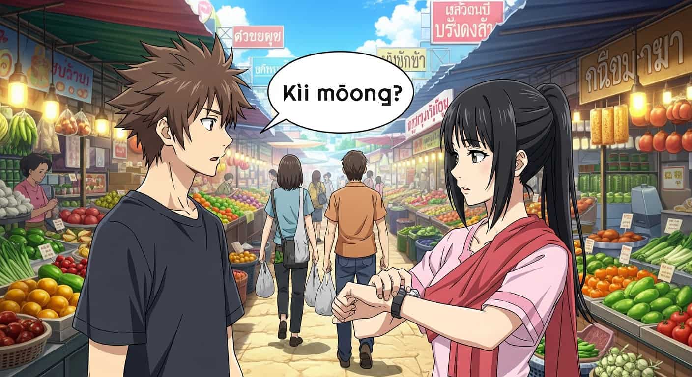 chiedere le ore in thai