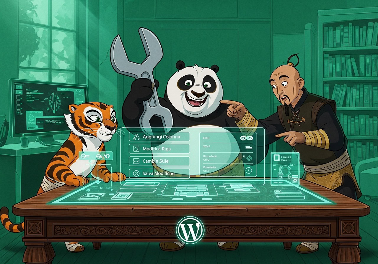 Personalizzare Le Tabelle Di Wordpress Per Soledad Di Penci Design - Illustrazione In Stile Kung Fu Panda 3