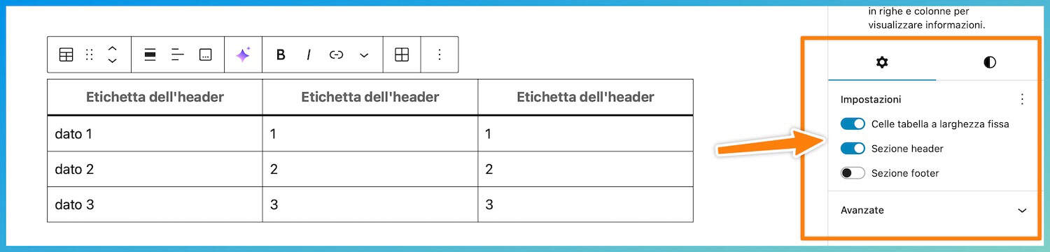 Il Blocco Di Gutemberg Per La Tabella Di Wordpress