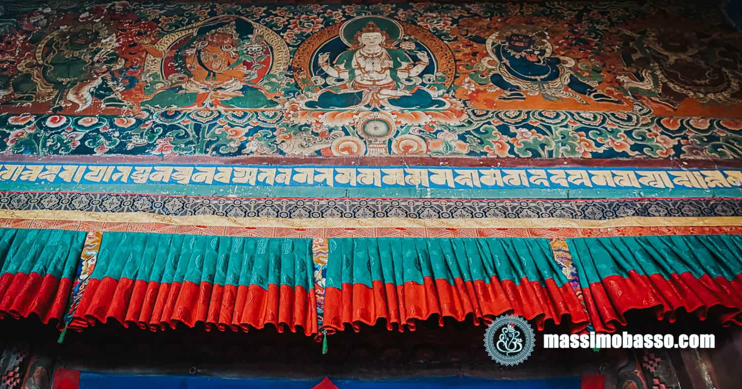 Cinque Buddha della Saggezza - Dhyani Buddha - Monastero di Pelkor Chode - Stupra Kunbun - lo stupa delle Centomila Immagini - Gyantse - Tibet - Cina