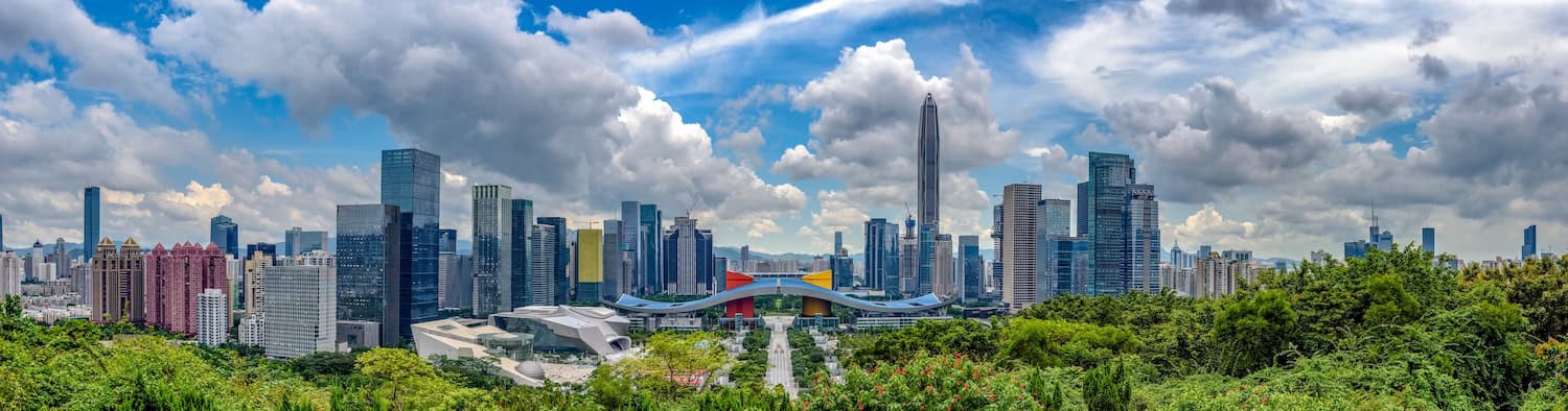 Itinerario in Cina - Skyline di Shenzen - Viaggio in Cina
