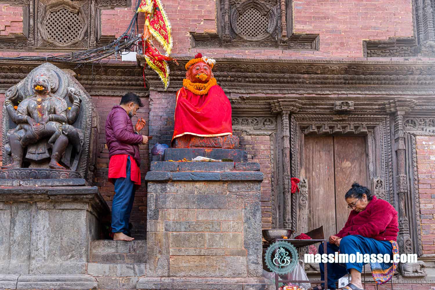 Hanuman Dhoka - Statua di Hanuman a Katmandu